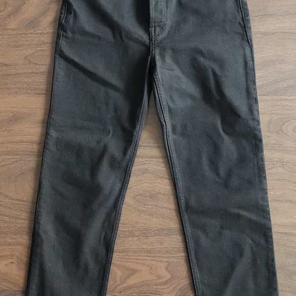 RE/DONE High Rise Stove Pipe in Jet Black  size 28 - Picture 2 of 3